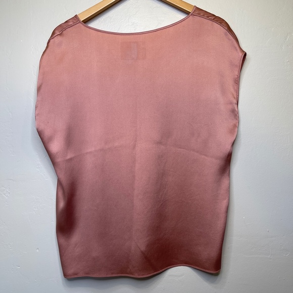 Brunello Cucinelli Designer Silky Cap Short Sleeve Luxe High End Blouse - Picture 4 of 10